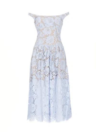Self-portrait Dresses In Blue