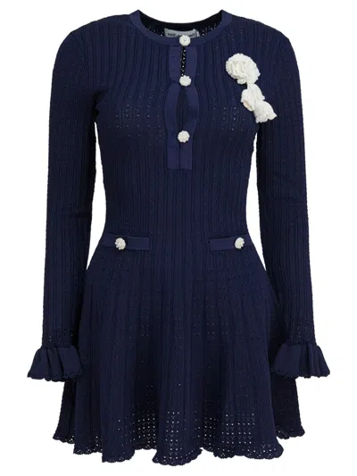 Self-portrait Dresses In Blue