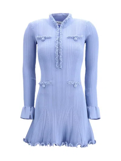 Self-portrait Dresses In Blue