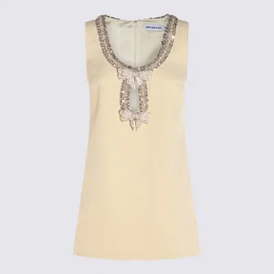 Self-portrait Dresses Bright In Neutral