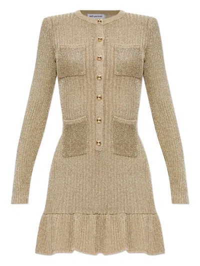 SELF-PORTRAIT SELF-PORTRAIT LUREX DRESS WITH RUFFLES