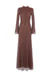 Self-portrait Dresses In Brown