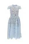 Self-portrait Elegant Mini Dress For Women In Blue