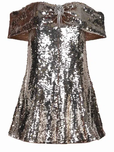 Self-portrait Dresses In Dorato