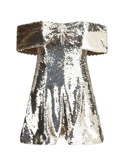 Self-portrait Dresses In Gold