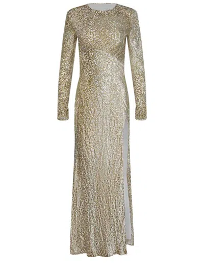 Self-portrait Dresses In Gold