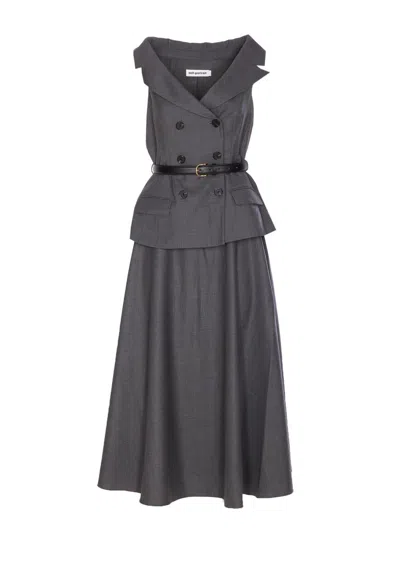 Self-portrait Dresses In Gray