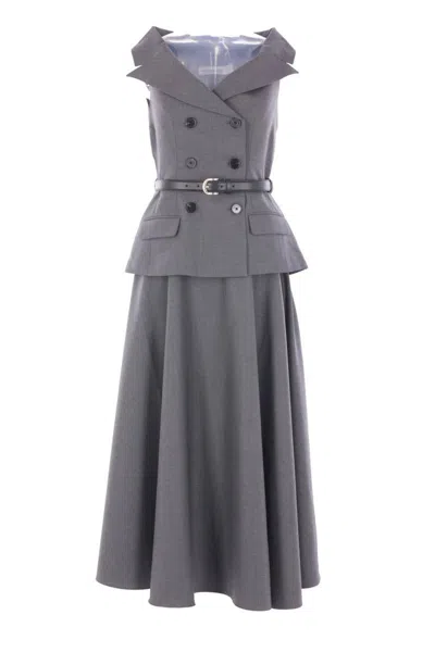 Self-portrait Dresses In Gray