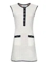 Self-portrait Self Portrait Crochet Sleeveless Mini Dress In In Multi