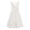Self-portrait Polka Dot Cotton Midi Dress In Multi