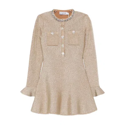 Self-portrait Dresses In Gold