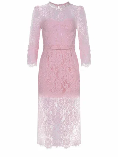Self-portrait Dresses In Pink