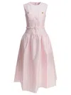 Self-portrait Taffeta Midi Dress In Pink