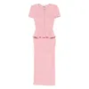 Self-portrait Peplum Midi Dress In Pink