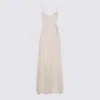 Self-portrait Lace Embroidered Maxi Dress In White