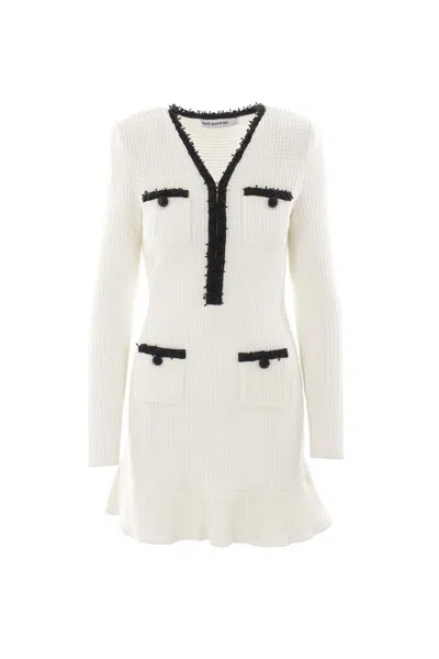 Self-portrait Dresses In White