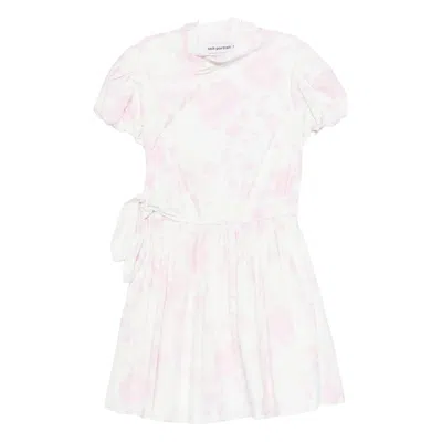 SELF-PORTRAIT DRESSES WHITE, PINK