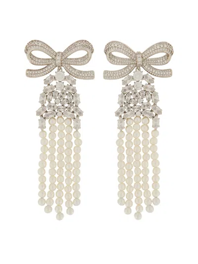 SELF-PORTRAIT DROP EARRINGS WITH BOW