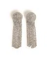 Self-portrait Droplet Silver-plated Brass Earrings In Silver