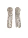Self-portrait Droplet Silver-plated Brass Earrings In Silver