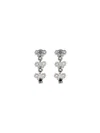 Self-portrait Earrings In Metallic