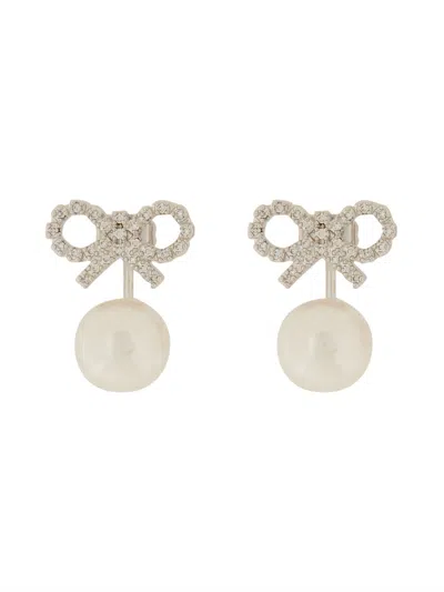 SELF-PORTRAIT EARRINGS WITH BOW