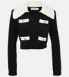 Self-portrait Embellished Alpaca-blend Sweater In Black
