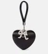 Self-portrait Heart Pochette In Black