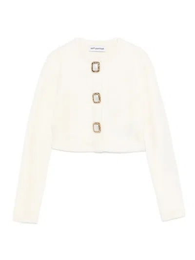 SELF-PORTRAIT EMBELLISHED CARDIGAN