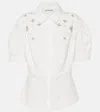 Self-portrait Self Portrait Women's Fitted Cotton Shirt With Tailo In White
