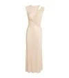 Self-portrait Embellished Cut-out Midi Dress In Neutral