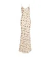 Self-portrait Self Portrait Yellow Floral Rhinestone Maxi Dress In Neutral