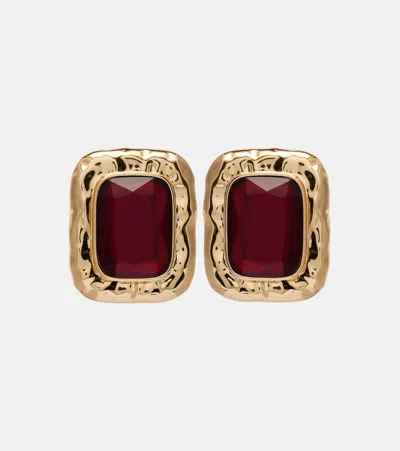 Self-portrait Embellished Gold-plated Earrings