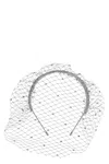Self-portrait Embellished Headband In Silver