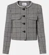 Self-portrait Wool Houndstooth Tailored Jacket Jackets Multicolor