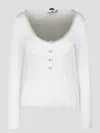 Self-portrait Crystal-embellished Ribbed-knit Top In White