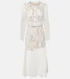 Self-portrait Self Portrait Midi Lace Dress In Seven In White
