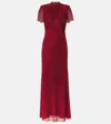 Self-portrait Embellished Maxi Dress In Red