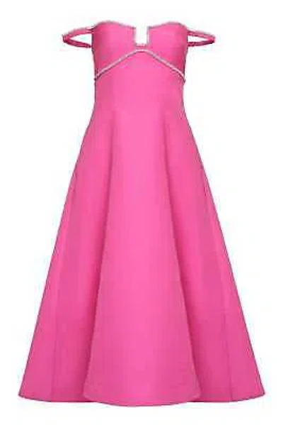 Pre-owned Self-portrait Embellished Midi Dress In Pink