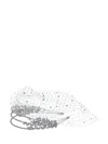 Self-portrait Crystal Mesh Veil Headband In Silver
