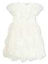 Self-portrait Emboridered Dress In White