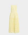 Self-portrait Cotton Dress - Women's - Cotton In Yellow