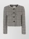 Self-portrait Wool Houndstooth Tailored Jacket Jackets Multicolor
