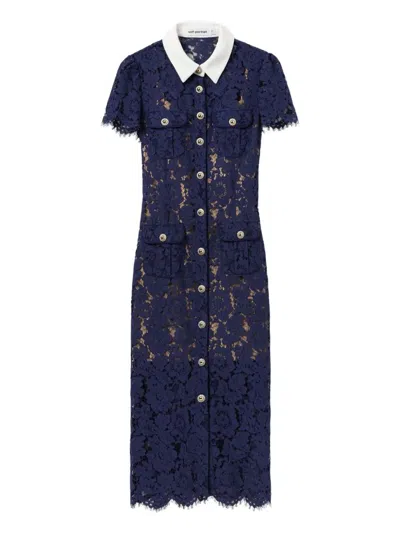 SELF-PORTRAIT SELF-PORTRAIT EMBROIDERED LACE DRESS