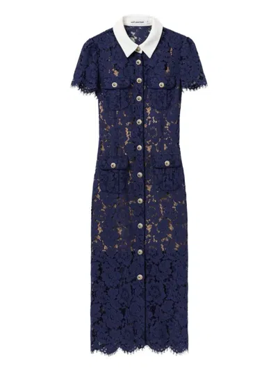 SELF-PORTRAIT SELF-PORTRAIT EMBROIDERED LACE DRESS