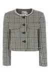 Self-portrait Wool Houndstooth Tailored Jacket Jackets Multicolor