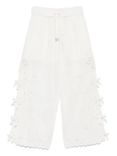 SELF-PORTRAIT SELF-PORTRAIT EMBROIDERED TROUSERS