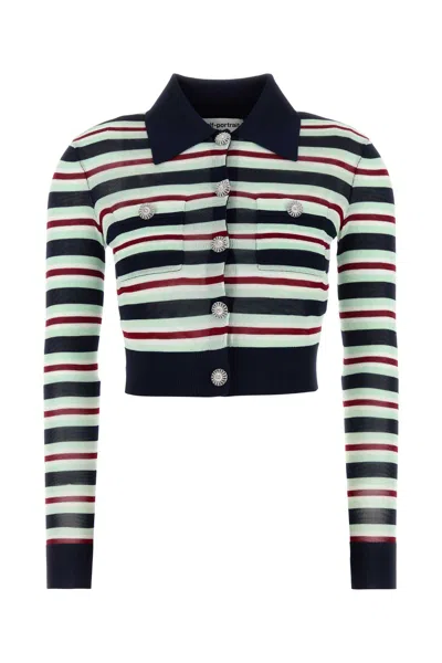 SELF-PORTRAIT EMBROIDERED VISCOSE CARDIGAN