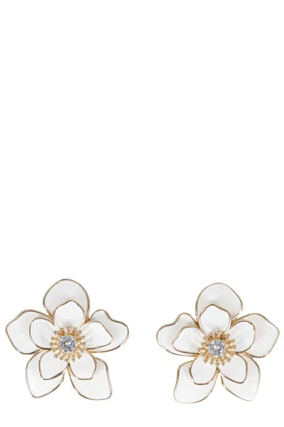 Self-portrait Enamel Flower Earrings