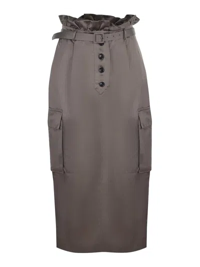 Self-portrait Skirt In Satin